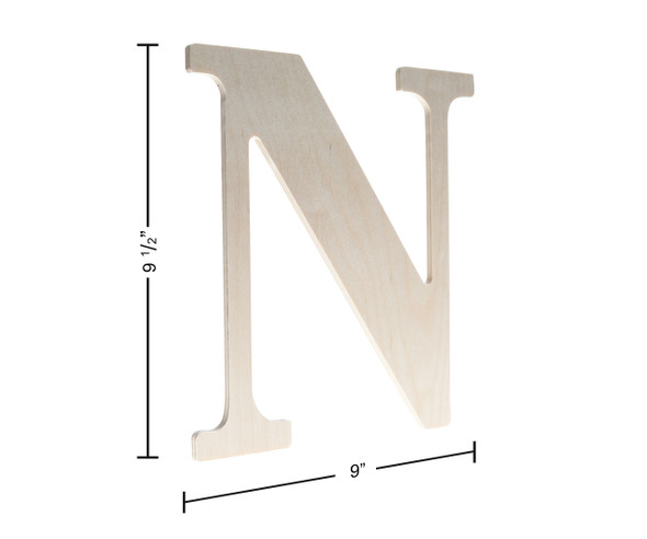 Good Wood By Leisure Arts Letter 9.5" Birch N