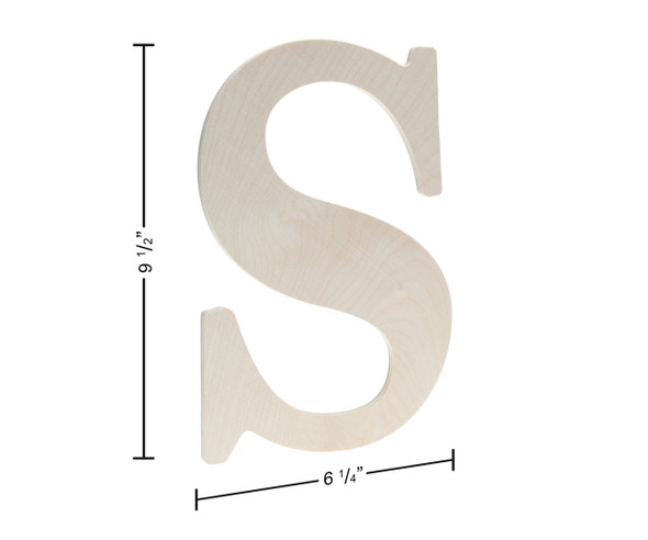 Good Wood By Leisure Arts Letter 9.5" Birch S