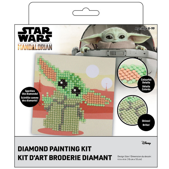 Camelot Dots Diamond Painting Kit Beginner Grogu Fun