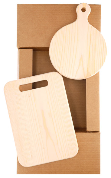 Good Wood By Leisure Arts Circle With Handle & Rectangle With Side Grip Board Set