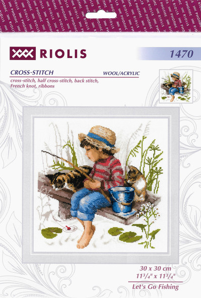 Riolis Cross Stitch Kit Let's Go Fishing