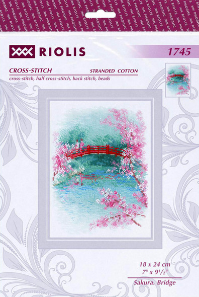 Riolis Cross Stitch Kit Sakura Bridge