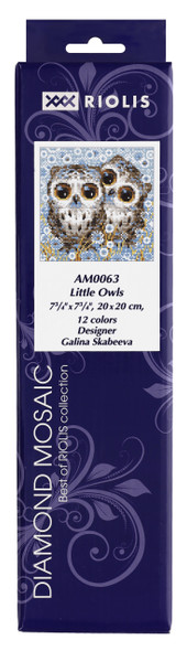 Riolis Diamond Mosaic Kit  7.75"x 7.75" Little Owls