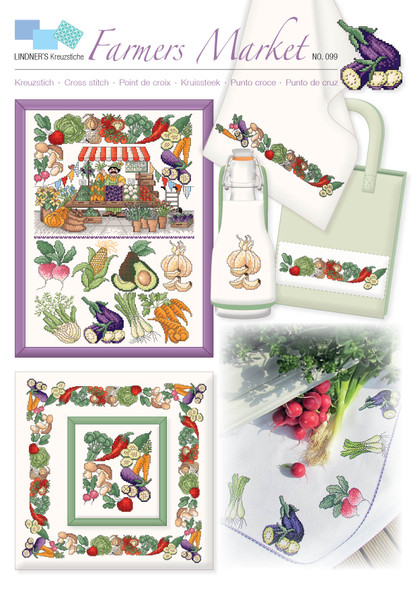 Lindner's Cross Stitch Chart Farmers Market ePattern