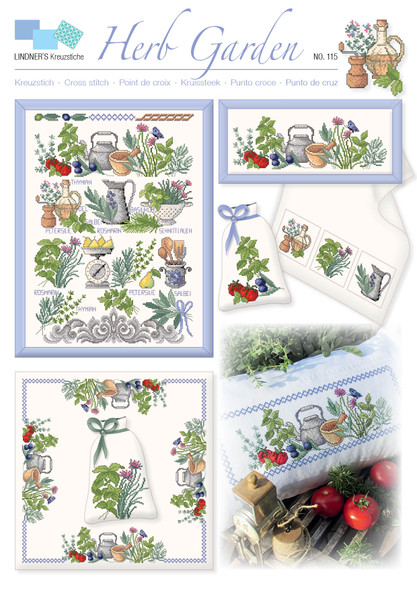 Lindner's Cross Stitch Chart Herb Garden ePattern