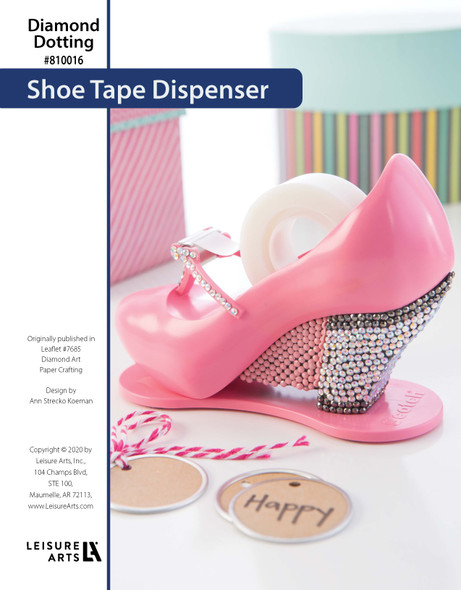 Diamond Art By Leisure Arts Paper Crafting Shoe Tape Dispenser ePattern