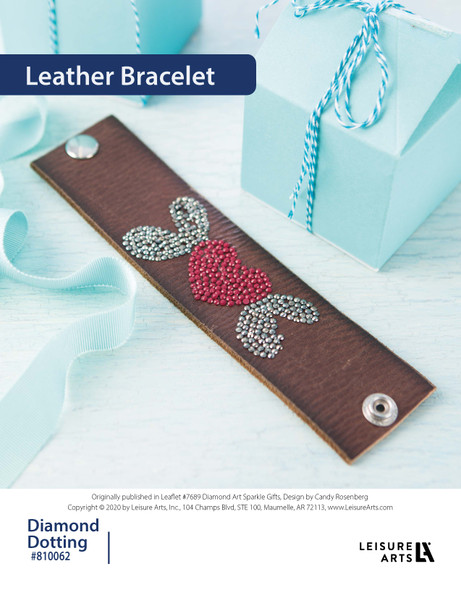 Diamond Art By Leisure Arts Sparkle Gifts Leather Bracelet ePattern