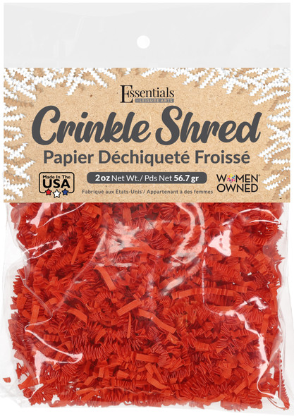 Essentials By Leisure Arts Crinkle Shred 2oz Orange Bag