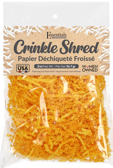 Essentials By Leisure Arts Crinkle Shred 2oz Yellow Bag