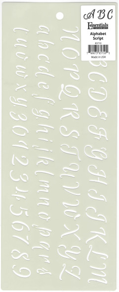 Essentials By Leisure Arts Stencil 5 1/4"x 13" Alphabet Script