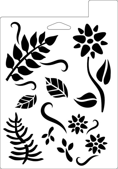 Essentials By Leisure Arts Stencil 7"x 10" Climbing Vines