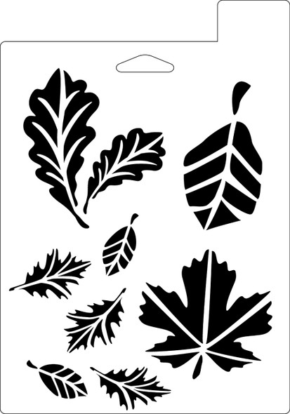 Essentials By Leisure Arts Stencil 7"x 10" Leaves