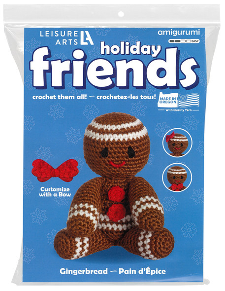 Leisure Arts Crochet Kit Friends Gingerbread