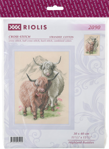Riolis Cross Stitch Kit Highland Buddies