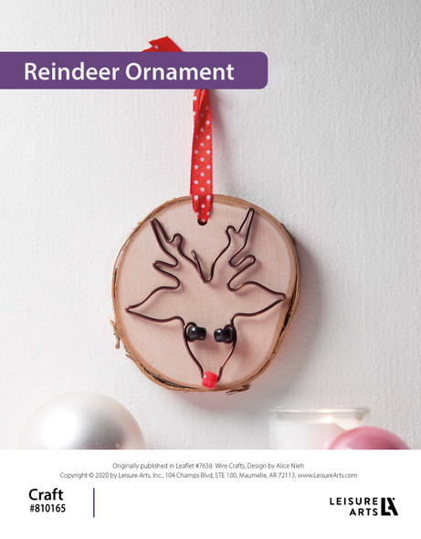 ePattern Wire Crafts Reindeer Ornament