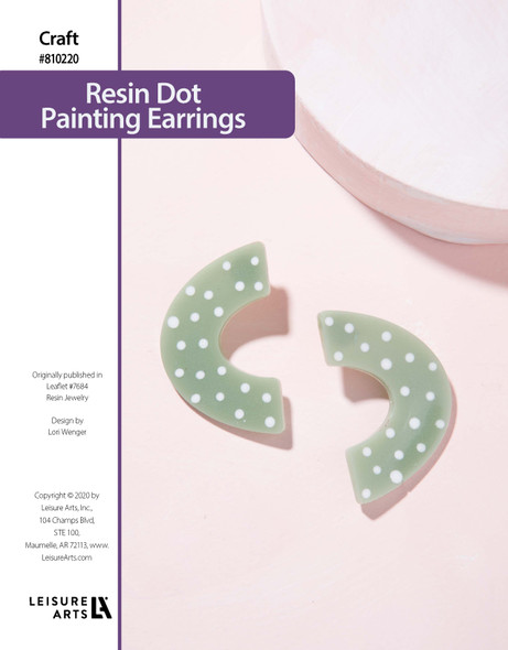 ePattern Resin Jewelry Resin Dot Painting Earrings