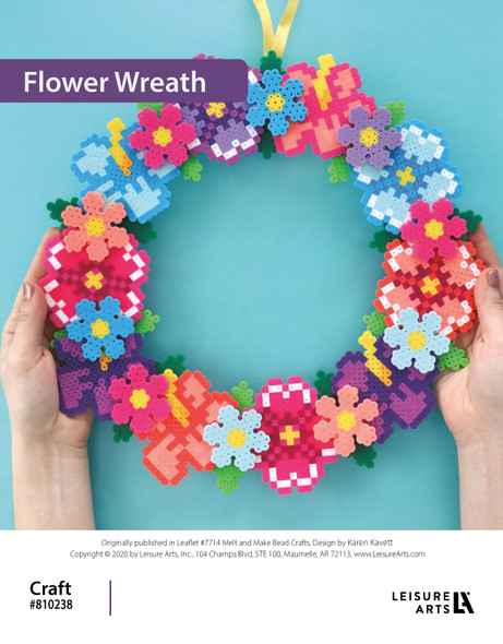 ePattern Melt And Make Bead Flower Wreath