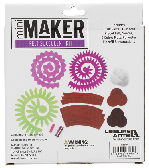 Essentials By Leisure Arts Bundle Mini Maker Succulent Multi 2pc