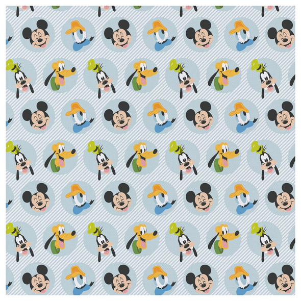 Camelot Cotton Fabrics Disney Precut 2yd Mickey Friends Best Pals
