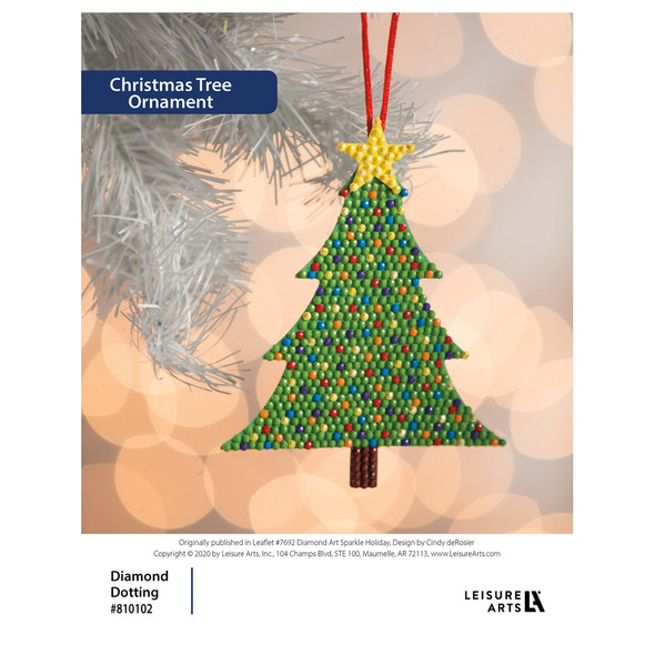 Diamond Art By Leisure Arts Sparkle Holiday Vintage Christmas Tree