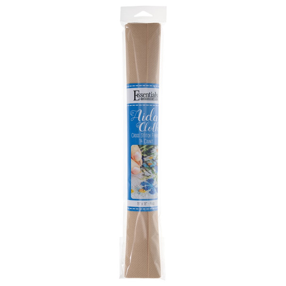 Essentials By Leisure Arts Aida Cloth 14ct Beige 15 inch x 18 inch