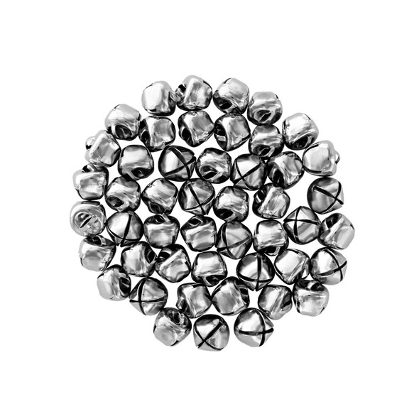 Essentials By Leisure Arts Bell Jingle 13mm Silver 48pc