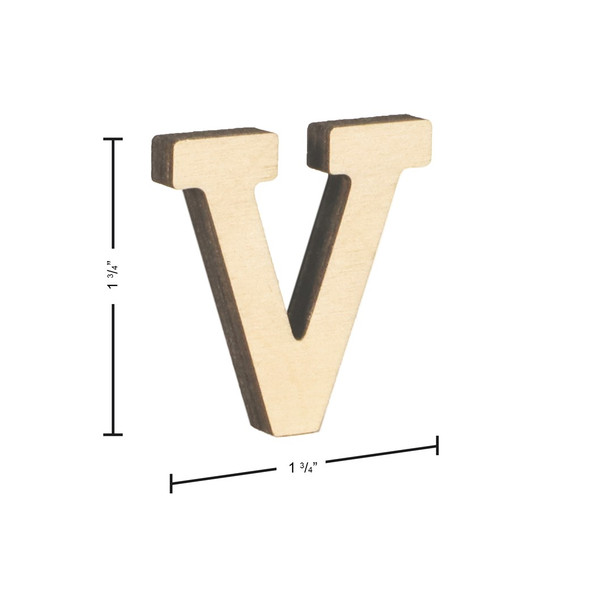 Essentials By Leisure Arts Letters 1 34 inch Birch V