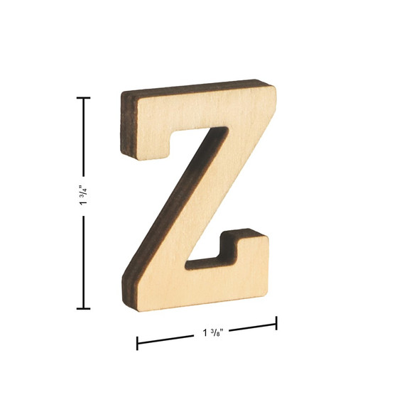 Essentials By Leisure Arts Letters 1 34 inch Birch Z