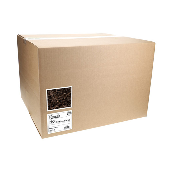 Essentials By Leisure Arts Crinkle Shred 10lb Chocolate Box