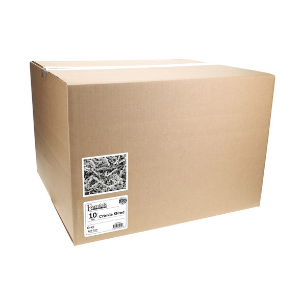 Essentials By Leisure Arts Crinkle Shred 10lb Gray Box