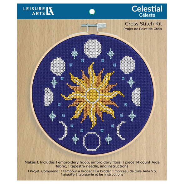 Leisure Arts Cross Stitch Kit 6 inch Celestial