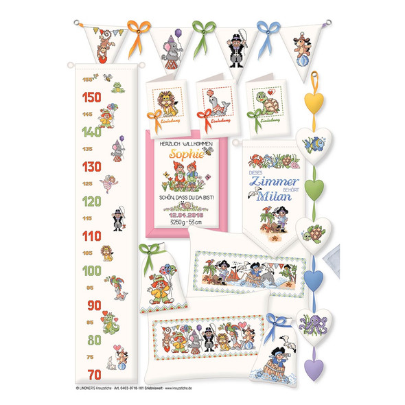 Lindners Cross Stitch Chart Adventure World ePattern