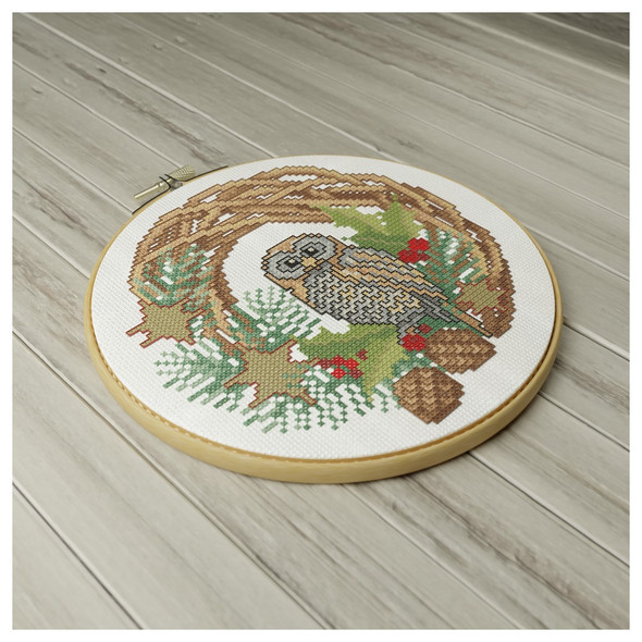 Leisure Arts ePattern XStitch Christmas Owl
