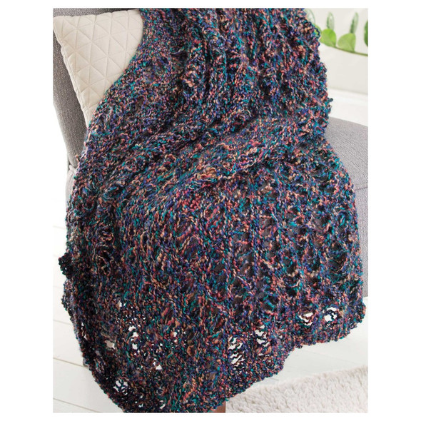 Leisure Arts Make In A Weekend Comfy Knit Throws True Elegance ePattern