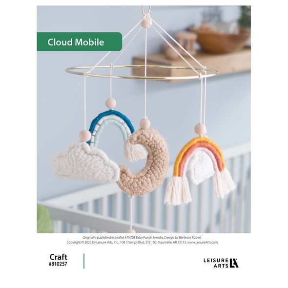 Leisure Arts Baby Punch Needle Cloud Mobile ePattern