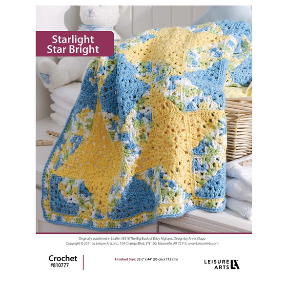 Leisure Arts The Big Book of Baby Afghans Starlight Star Bright ePattern