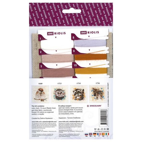 Riolis Cross Stitch Kit Little Owls