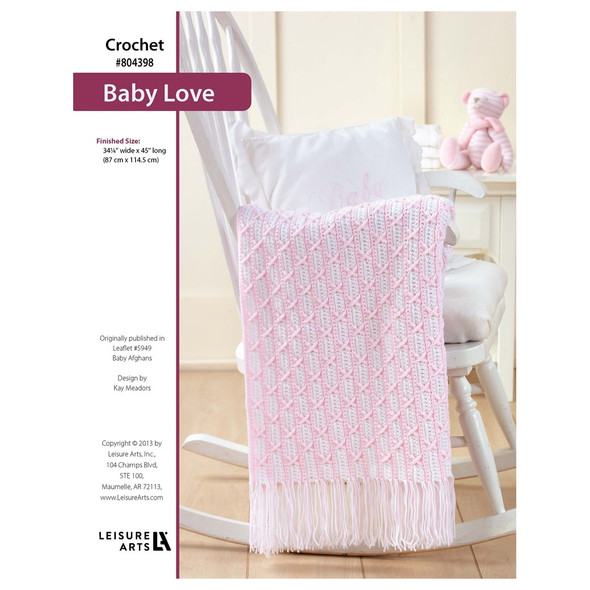 Leisure Arts Baby Afghans Baby Love Crochet ePattern