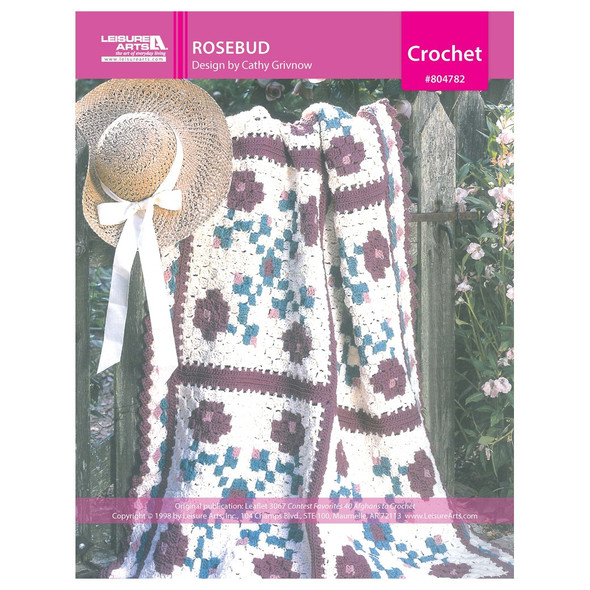 Leisure Arts Contest Favorites Rosebud Afghan Crochet ePattern
