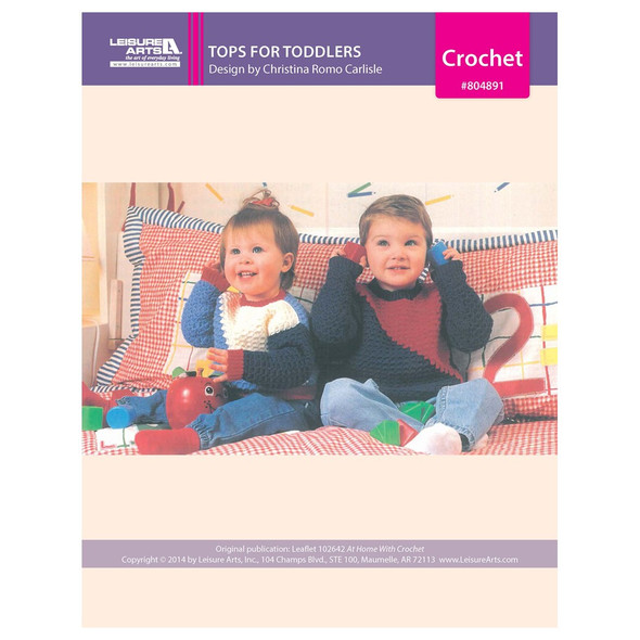 Leisure Arts Home With Crochet Tops for Toddlers ePattern