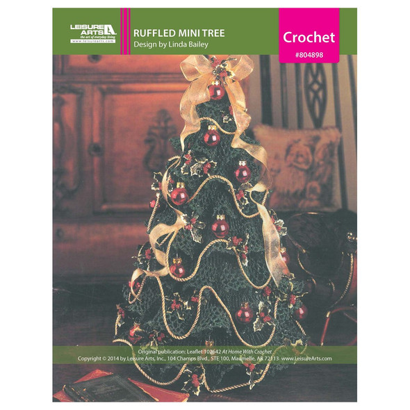 Leisure Arts Home With Crochet Ruffled Mini Tree ePattern