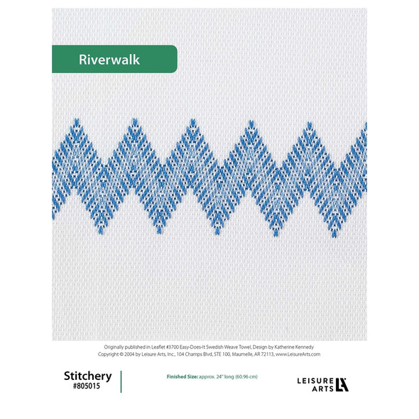Leisure Arts EasyDoesIt Swedish Weave Towels Jewel Stitchery