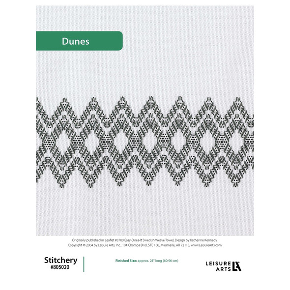 Leisure Arts EasyDoesIt Swedish Weave Towels Dunes Stitchery ePattern