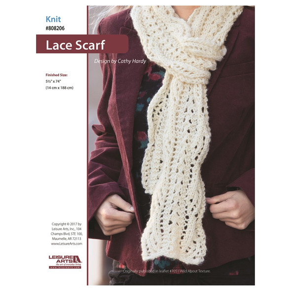Leisure Arts ePattern Lace Scarf