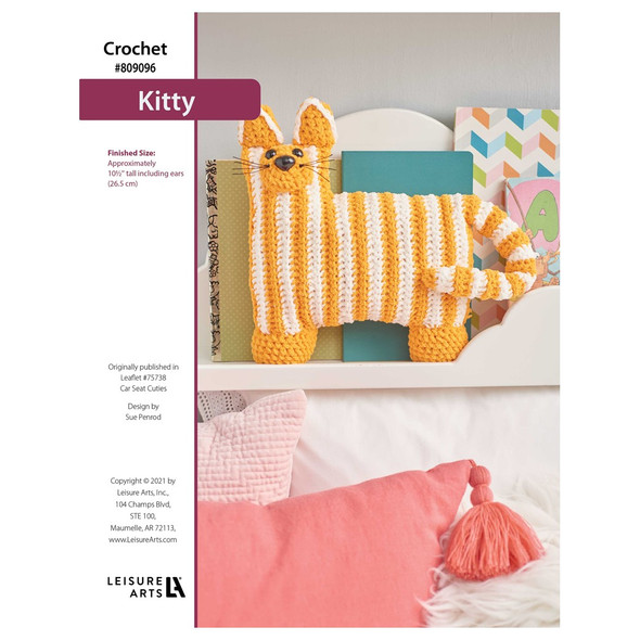Leisure Arts Car Seat Cuties Kitty Crochet ePattern