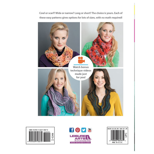 Leisure Arts Scarves Cowls Crochet Book