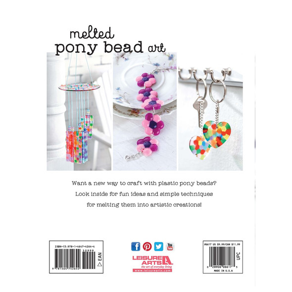Leisure Arts Melted Pony Bead Art Book