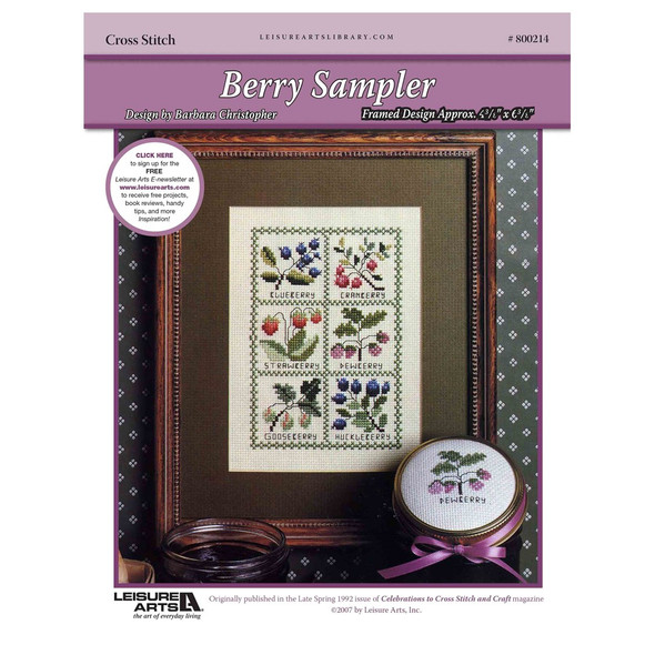 Leisure Arts Berry Sampler Cross Stitch ePattern