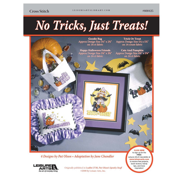 Leisure Arts Pat Olsens Spooky Stuff No Tricks Just Treats Cross Stitch ePattern