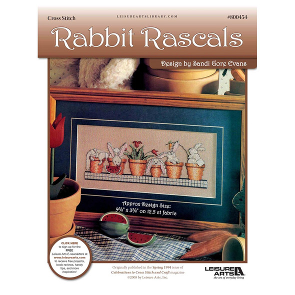 Leisure Arts Rabbit Rascals Cross Stitch ePattern